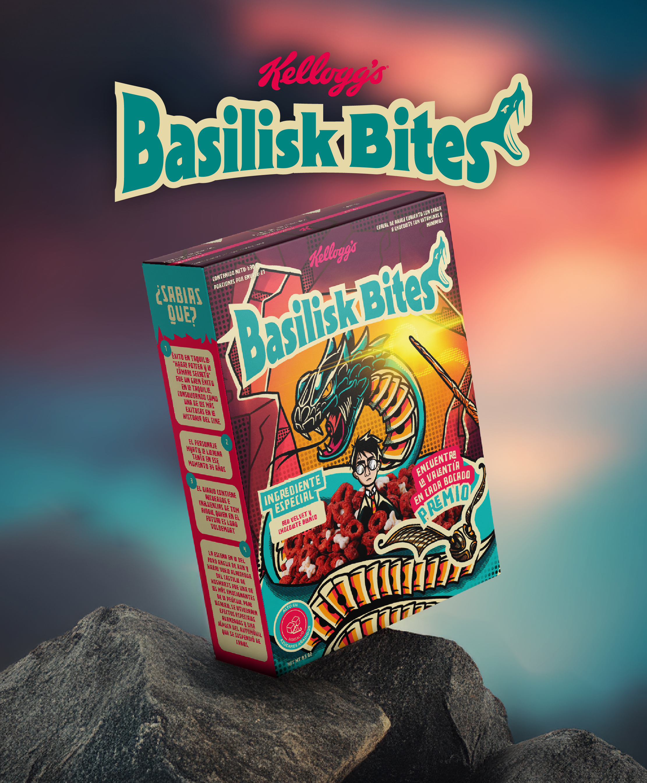 Kellogg's Basilisk Bites — Cereal Packaging